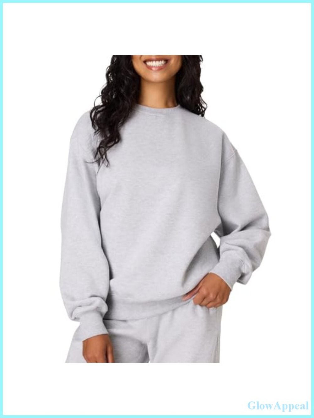 Midweight Cotton Fleece Crewneck Sweatshirt Relaxed Fit